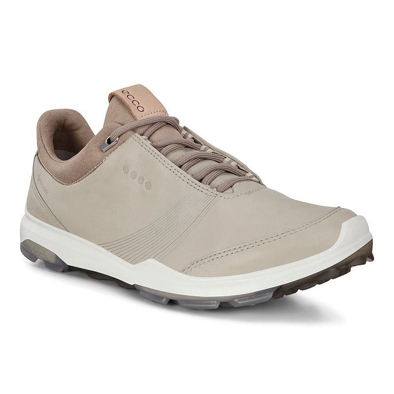 Women Ecco W Golf Biom Hybrid 3 - Golf Shoes Beige - India NQHSIO842
